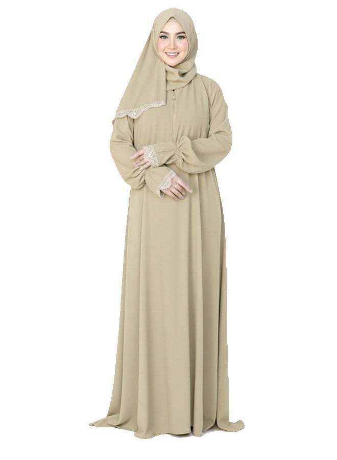 اس دي شرشف صلاة نسائي مطرز واسع و مريح خامة ممتازة - Image 2